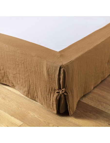 Cache-sommier "Gaïa" 140 x 190 cm Gaze de Coton l'Effet Papillon