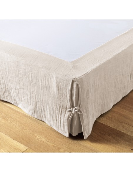 Cache-sommier "Gaïa" 140 x 190 cm Gaze de Coton l'Effet Papillon