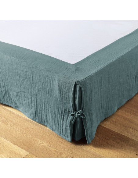 Cache-sommier "Gaïa" 160 x 200 cm Gaze de Coton l'Effet Papillon