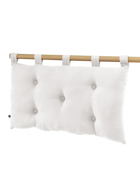 Tête de lit "Gaïa" 5 boutons avec passants 50 x 80 cm Gaze de Coton l'Effet Papillon