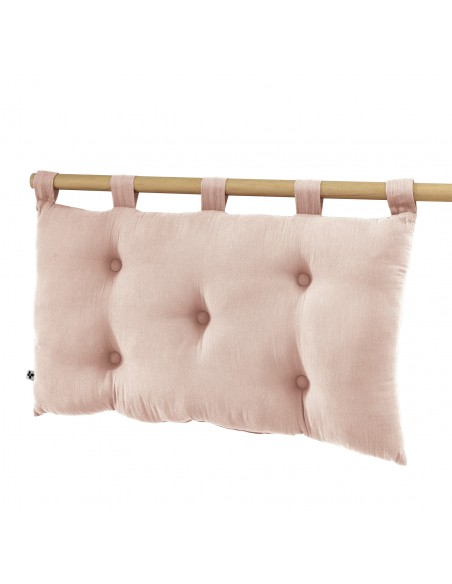 Tête de lit "Gaïa" 5 boutons avec passants 50 x 80 cm Gaze de Coton l'Effet Papillon