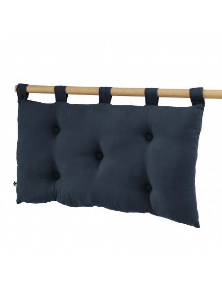 Tête de lit "Gaïa" 5 boutons avec passants 50 x 80 cm Gaze de Coton l'Effet Papillon