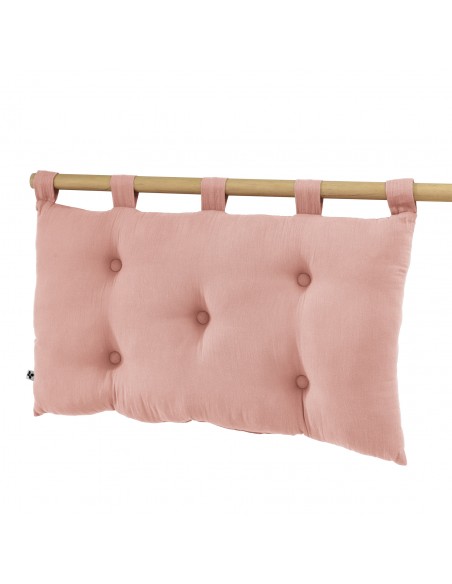 Tête de lit "Gaïa" 5 boutons avec passants 50 x 80 cm Gaze de Coton l'Effet Papillon