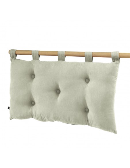 Tête de lit "Gaïa" 5 boutons avec passants 50 x 80 cm Gaze de Coton l'Effet Papillon