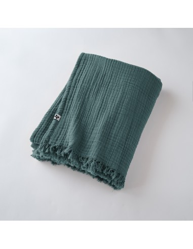 Plaid à franges "Gaïa" 130 x 160 cm...