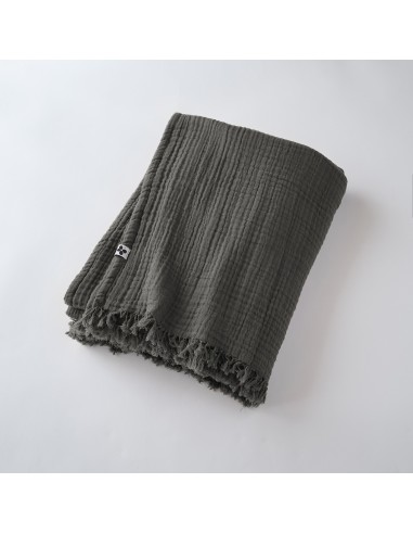 Plaid à franges "Gaïa" 130 x 160 cm...