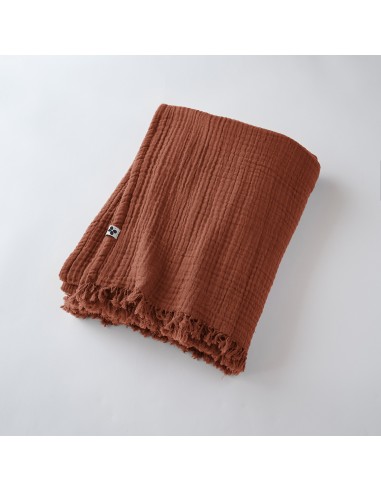 Plaid à franges "Gaïa" 130 x 160 cm...