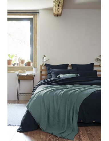 Plaid à franges "Gaïa" 130 x 160 cm...