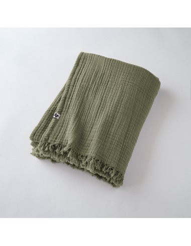 Plaid à franges "Gaïa" 180 x 220 cm...