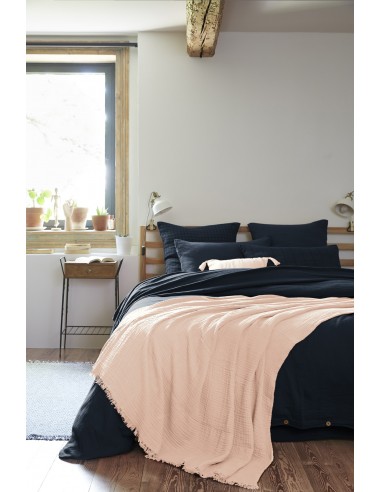 Plaid à franges "Gaïa" 180 x 220 cm...