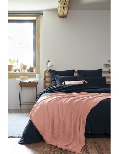 Plaid à franges "Gaïa" 180 x 220 cm...