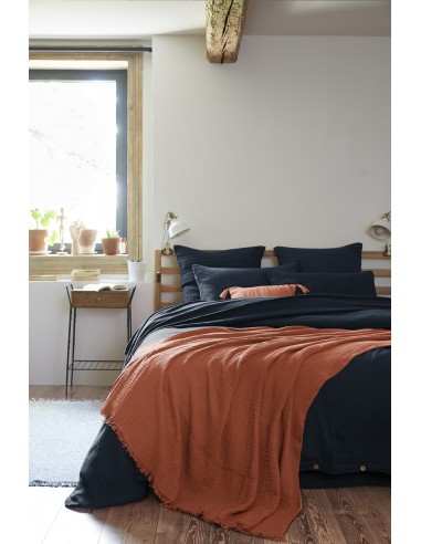 Plaid à franges "Gaïa" 180 x 220 cm...