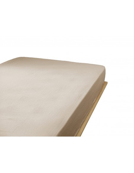 Drap housse "Gaïa" 180 x 200 bonnet de 30 cm "Gaze de Coton" l'Effet Papillon