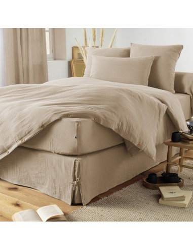 Drap housse "Gaïa" 140 x 190 bonnet...