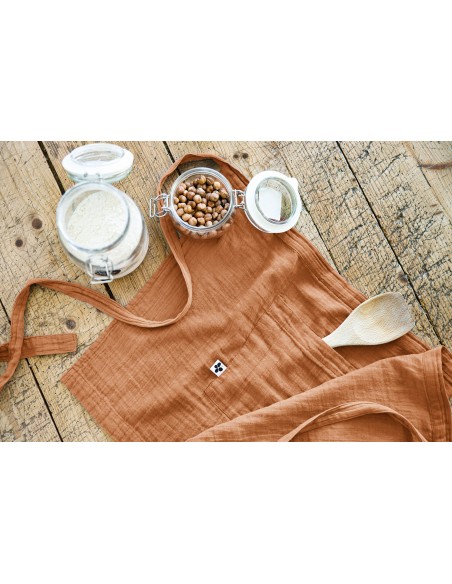 Tablier de Chef "Gaïa" 45 x 80 cm "Gaze de Coton" l'Effet Papillon