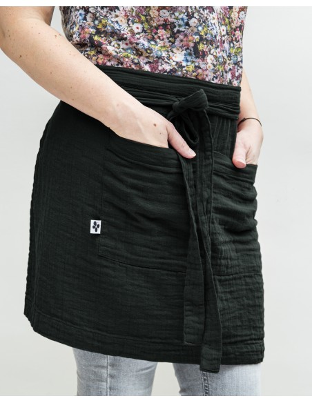 Tablier de Chef "Gaïa" 45 x 80 cm "Gaze de Coton" l'Effet Papillon