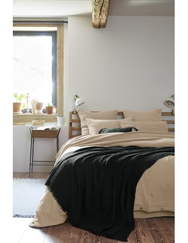 Plaid à franges "Gaïa" 180 x 220 cm...