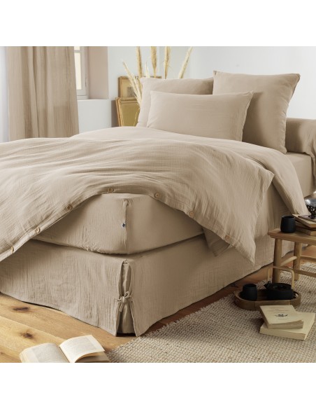 Housse de couette "Gaïa" 280 x 240 Gaze de Coton l'Effet Papillon