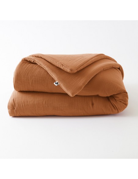 Housse de couette "Gaïa" 240 x 220 Gaze de Coton l'Effet Papillon