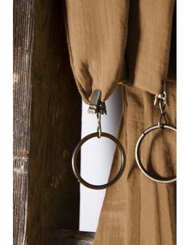 Rideau ajustable + 8 anneaux pince...