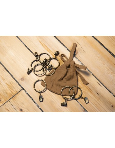 Rideau ajustable + 8 anneaux pince...