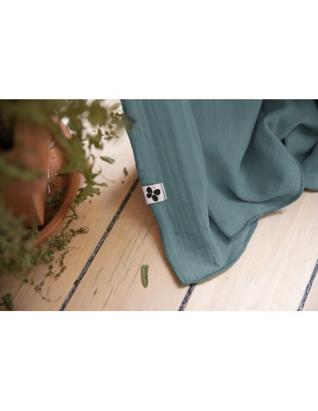 Rideau ajustable + 8 anneaux pince "Gaïa" 140 x 300 cm "Gaze de Coton" l'Effet Papillon