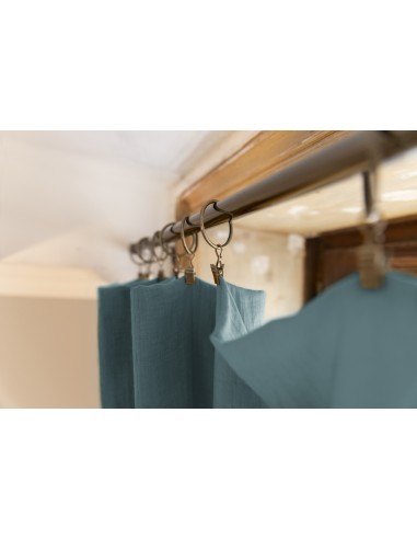 Rideau ajustable + 8 anneaux pince...