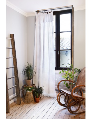 Rideau ajustable + 8 anneaux pince...