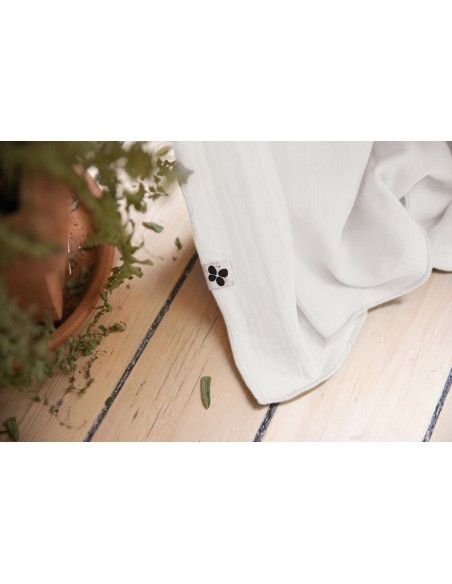 Rideau ajustable + 8 anneaux pince "Gaïa" 140 x 300 cm "Gaze de Coton" l'Effet Papillon