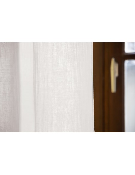 Rideau ajustable + 8 anneaux pince "Gaïa" 140 x 300 cm "Gaze de Coton" l'Effet Papillon