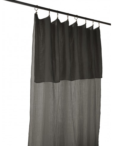 Rideau ajustable + 8 anneaux pince...