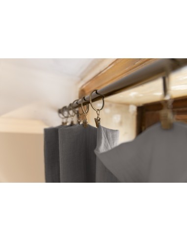 Rideau ajustable + 8 anneaux pince...
