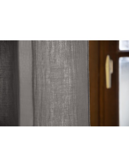 Rideau ajustable + 8 anneaux pince "Gaïa" 140 x 300 cm "Gaze de Coton" l'Effet Papillon