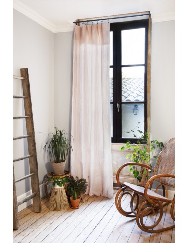 Rideau ajustable + 8 anneaux pince...