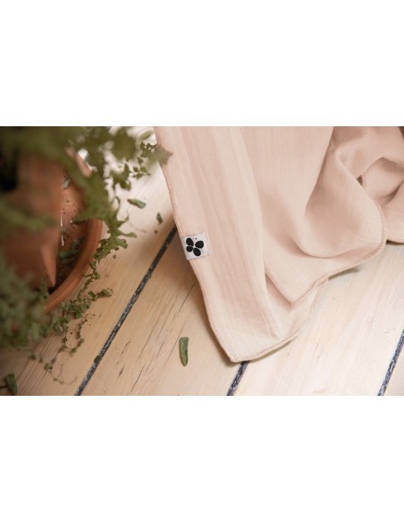 Rideau ajustable + 8 anneaux pince "Gaïa" 140 x 300 cm "Gaze de Coton" l'Effet Papillon