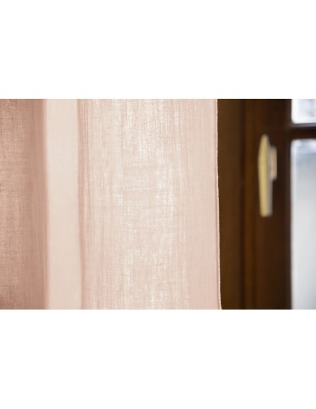 Rideau ajustable + 8 anneaux pince "Gaïa" 140 x 300 cm "Gaze de Coton" l'Effet Papillon