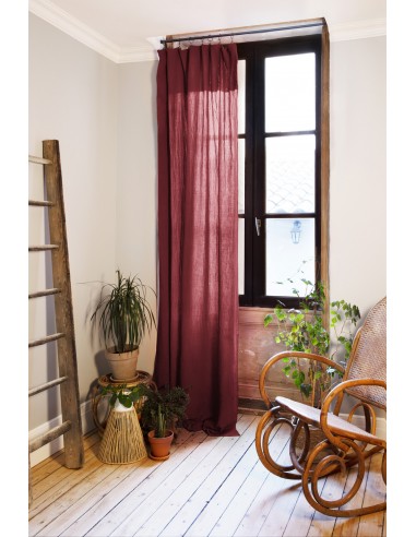 Rideau ajustable + 8 anneaux pince...