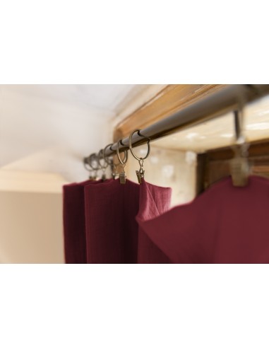 Rideau ajustable + 8 anneaux pince...