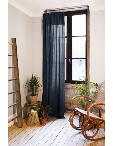 Rideau ajustable + 8 anneaux pince...