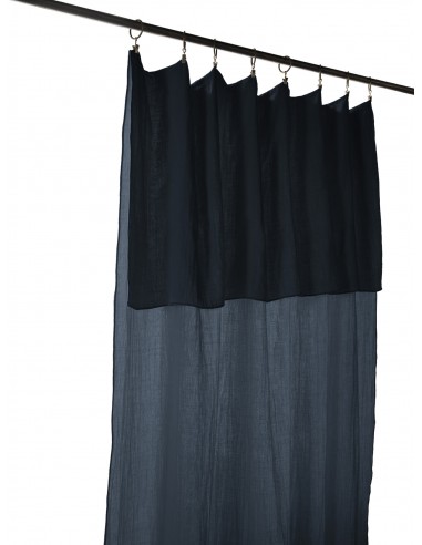 Rideau ajustable + 8 anneaux pince...