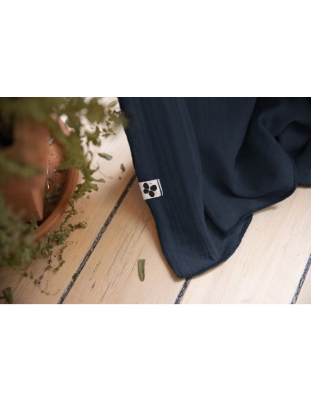 Rideau ajustable + 8 anneaux pince "Gaïa" 140 x 300 cm "Gaze de Coton" l'Effet Papillon