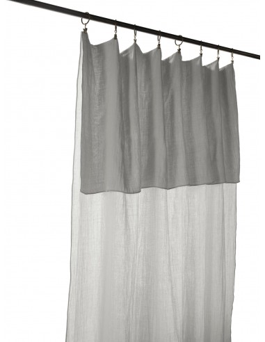 Rideau ajustable + 8 anneaux pince...