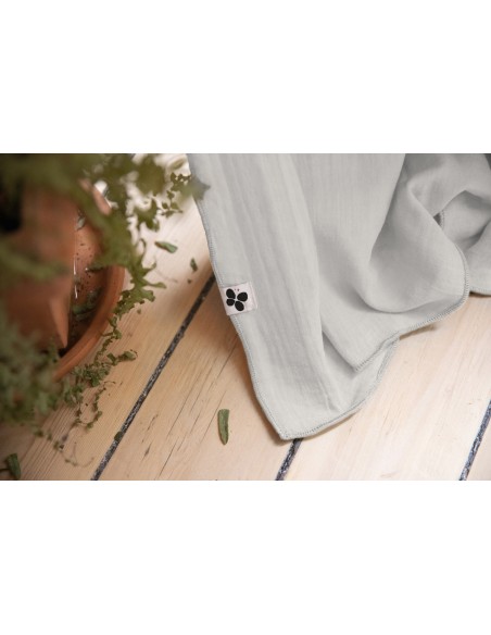 Rideau ajustable + 8 anneaux pince "Gaïa" 140 x 300 cm "Gaze de Coton" l'Effet Papillon