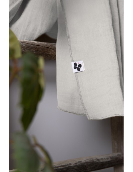 Rideau ajustable + 8 anneaux pince "Gaïa" 140 x 300 cm "Gaze de Coton" l'Effet Papillon