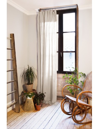 Rideau ajustable + 8 anneaux pince...