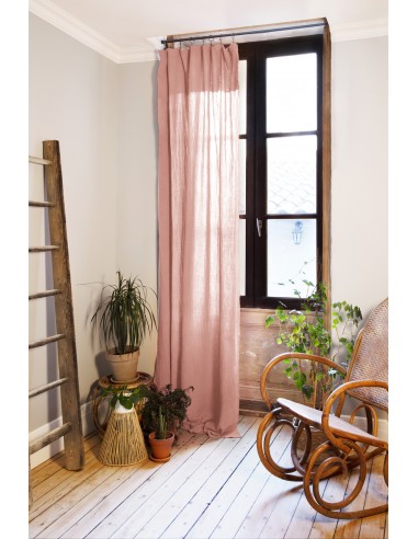 Rideau ajustable + 8 anneaux pince...