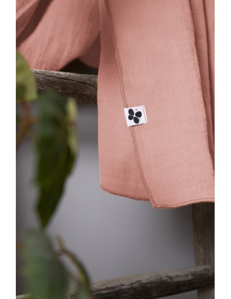 Rideau ajustable + 8 anneaux pince "Gaïa" 140 x 300 cm "Gaze de Coton" l'Effet Papillon