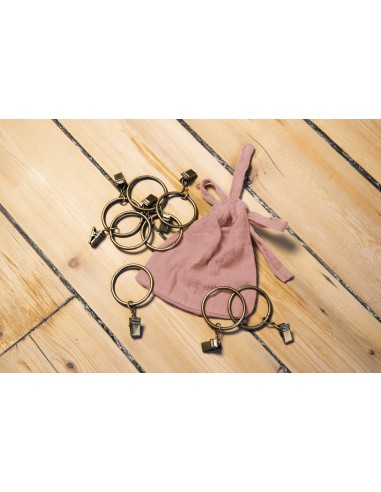 Rideau ajustable + 8 anneaux pince...