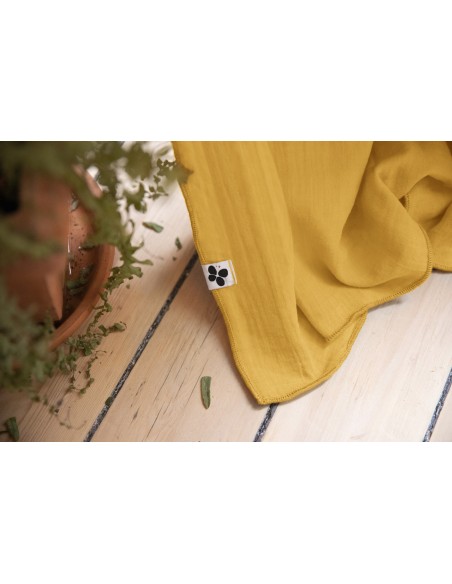 Rideau ajustable + 8 anneaux pince "Gaïa" 140 x 300 cm "Gaze de Coton" l'Effet Papillon