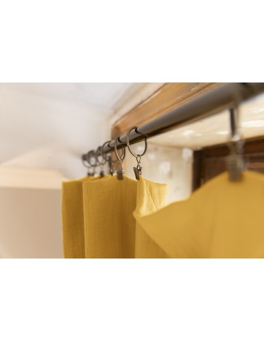 Rideau ajustable + 8 anneaux pince...